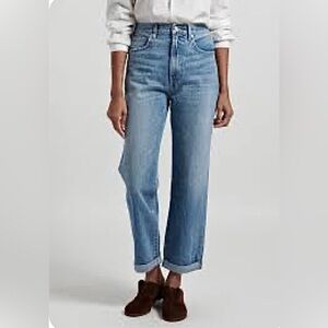 SLVRLAKE Dakota High Rise Good Times Light Wash Denim Ankle Size 32  29 Inseam
